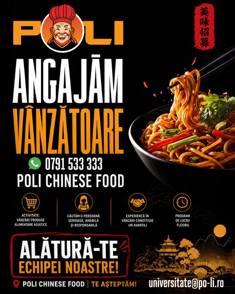 Vanzatoare Poli Chinese Street Food.